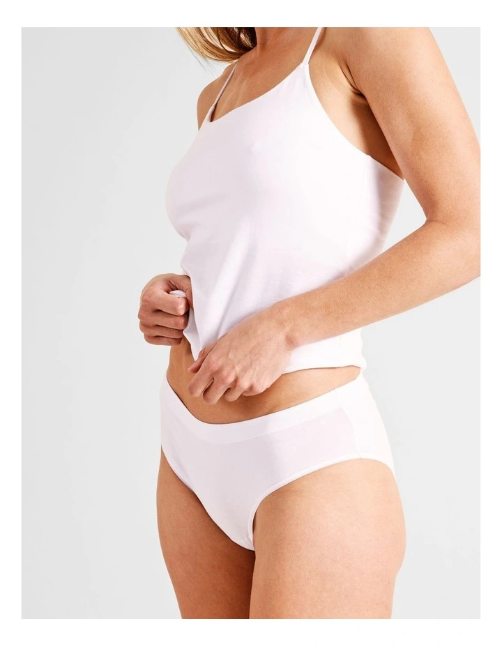 Organic Cotton Bikini in White image 1