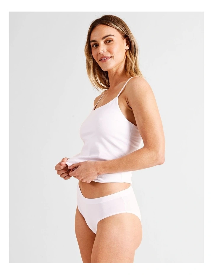 Organic Cotton Bikini in White image 2