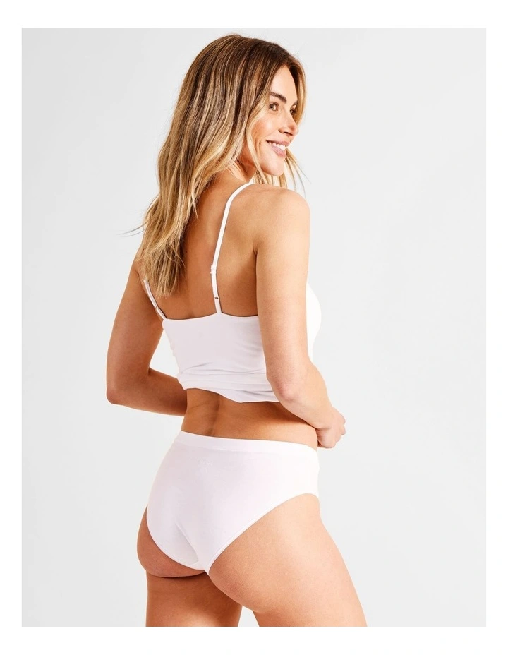 Organic Cotton Bikini in White image 4