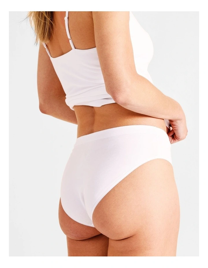 Organic Cotton Bikini in White image 5