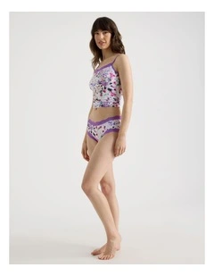 Everyday Lace Boyleg Brief in Purple