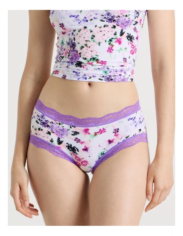 Everyday Lace Boyleg Brief in Purple image 2
