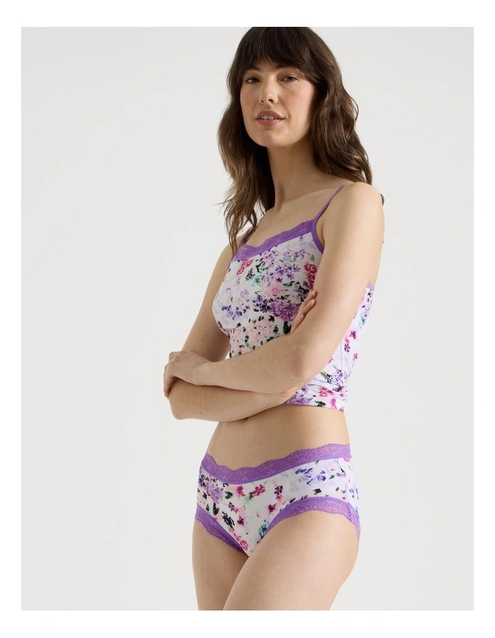 Everyday Lace Boyleg Brief in Purple image 4