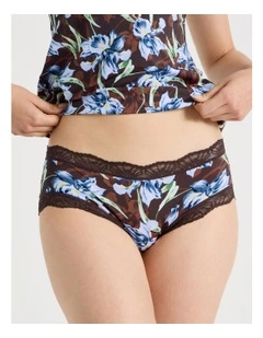 Everyday Lace Boyleg in Dark Mauve