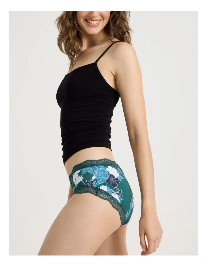 Everyday Lace Boyleg Brief in Green image 4
