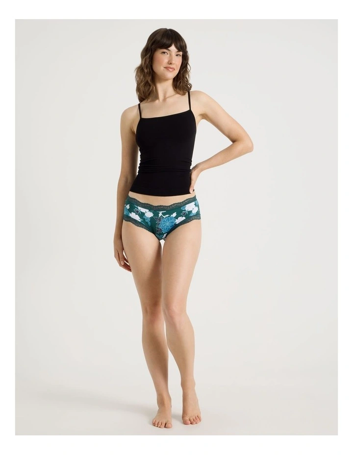 Everyday Lace Boyleg Brief in Green image 6