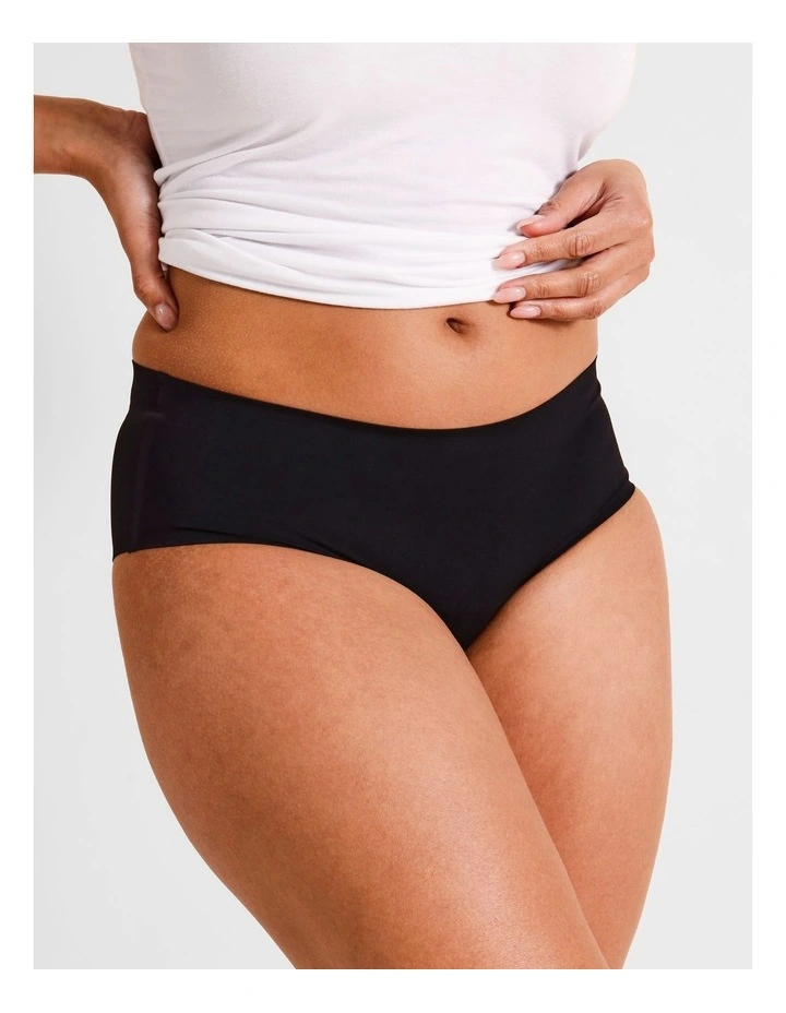 Smooth Fit Boyleg Brief in Black image 2