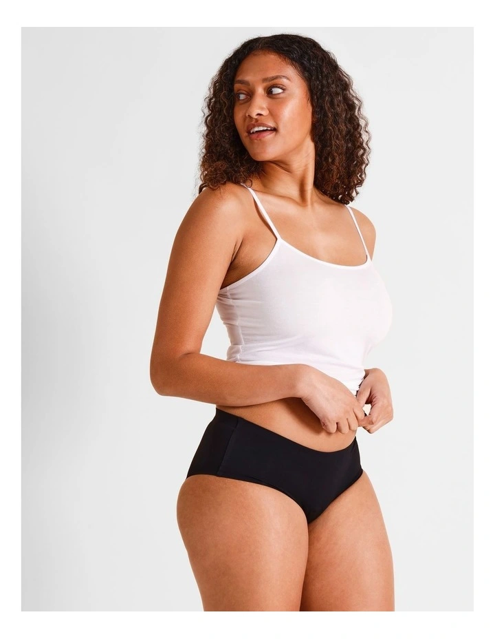 Smooth Fit Boyleg Brief in Black image 3