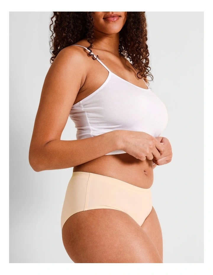 Smooth Fit Boyleg Brief in Beige image 2