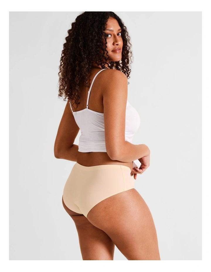 Smooth Fit Boyleg Brief in Beige image 4