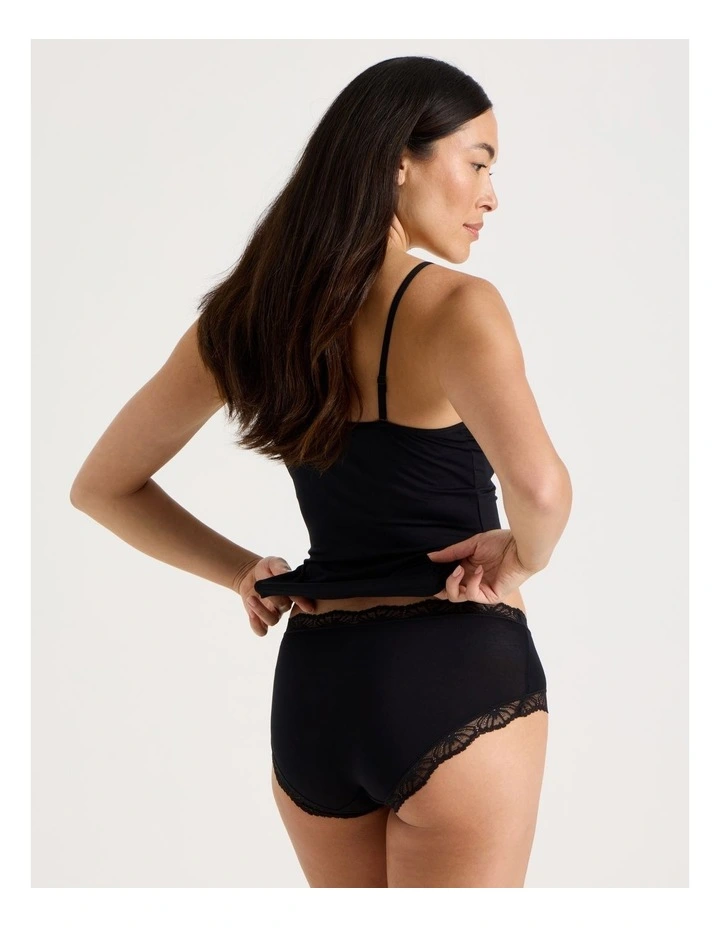 Lace Modal Boyleg in Black image 6