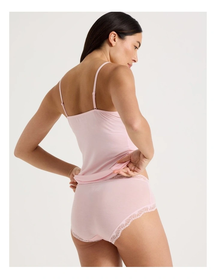 Lace Modal Boyleg in Light Pink image 1