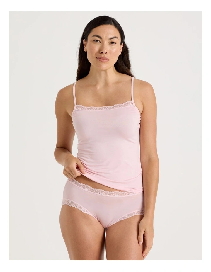 Lace Modal Boyleg in Light Pink image 4