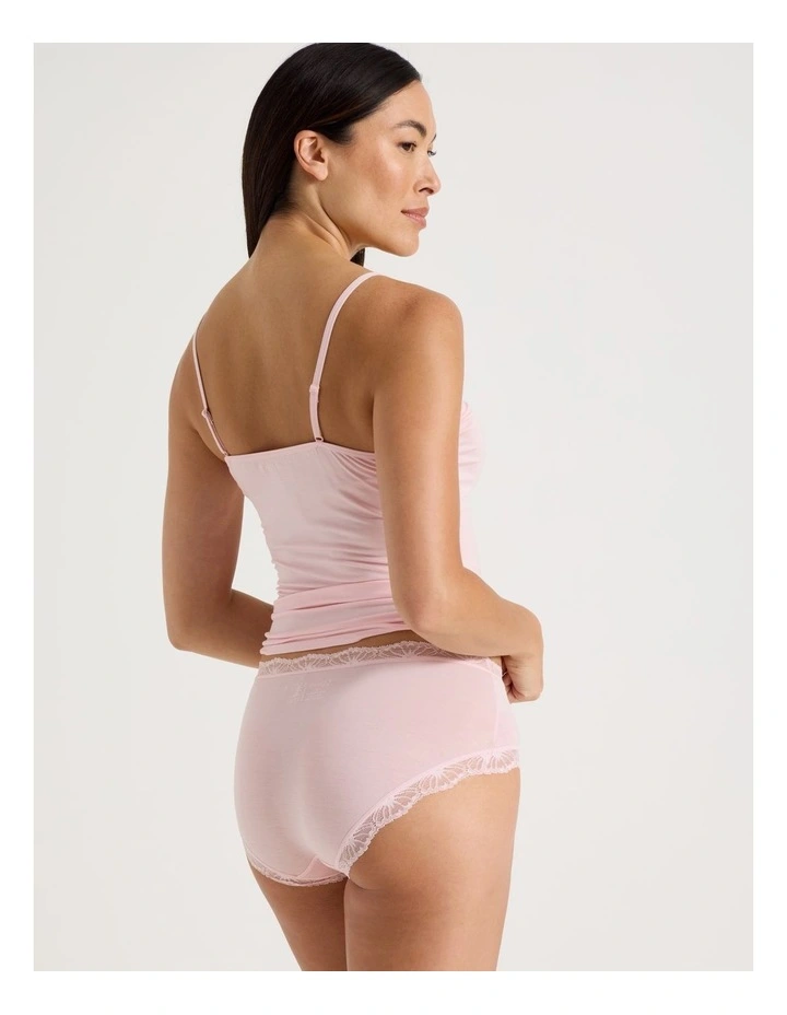 Lace Modal Boyleg in Light Pink image 6