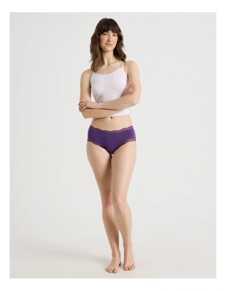 Everyday Lace Modal Boyleg in Purple image 2