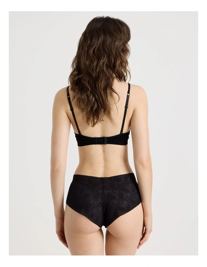 Flora Lace Boyleg in Black image 4