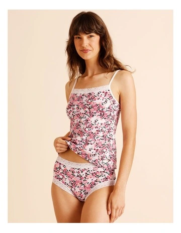 Everyday Lace Full Brief in Pink