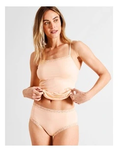 Everyday Lace Full Brief in Beige