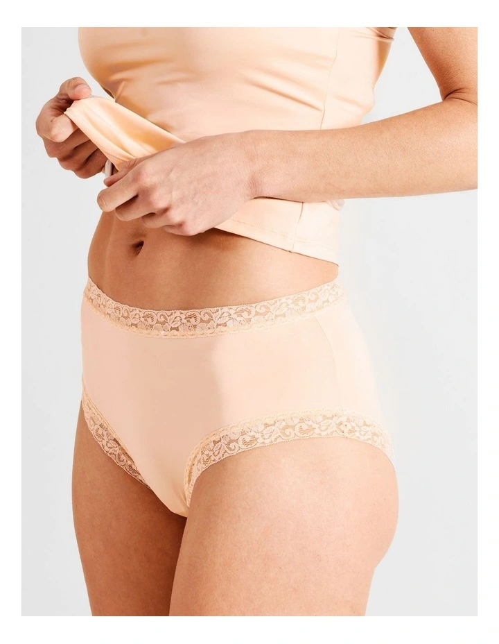 Everyday Lace Full Brief in Beige image 3