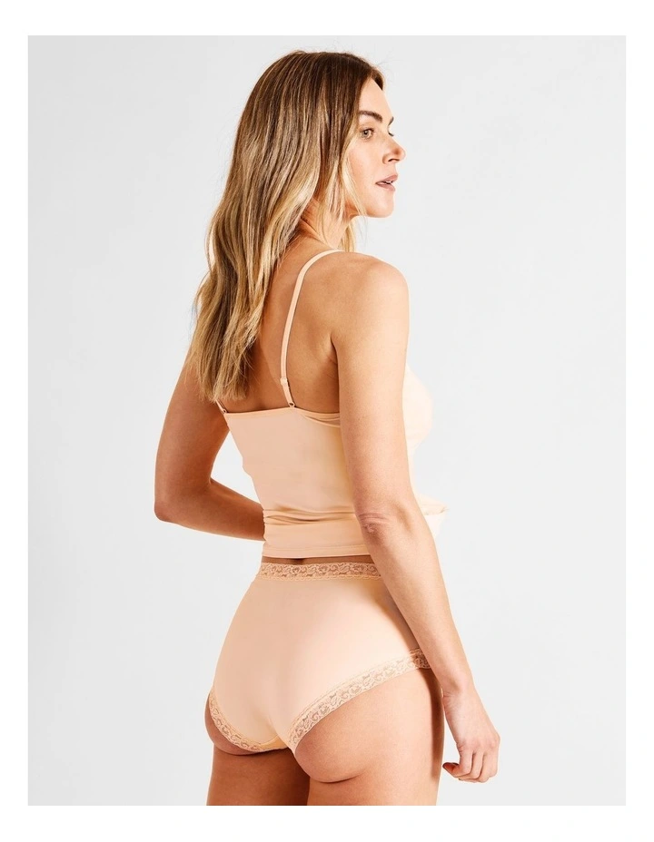 Everyday Lace Full Brief in Beige image 4