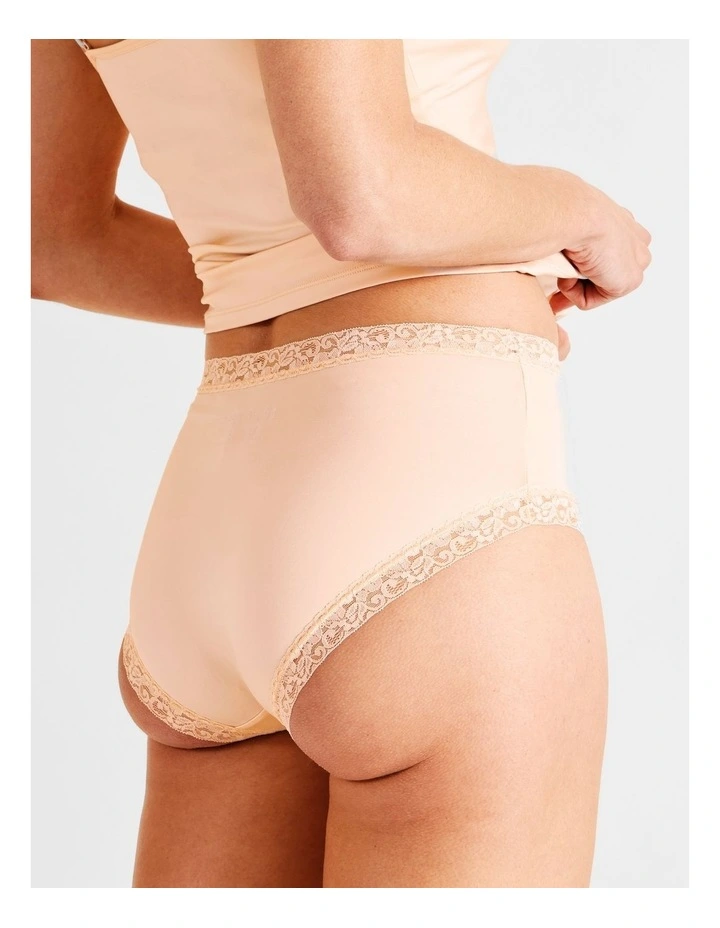 Everyday Lace Full Brief in Beige image 5