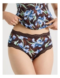 Everyday Lace Full Brief in Dark Mauve