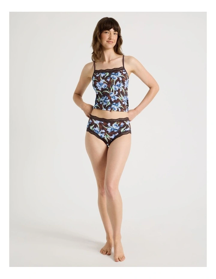 Everyday Lace Full Brief in Dark Mauve image 2