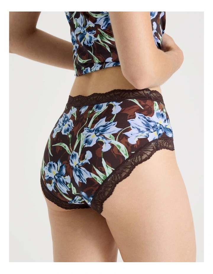 Everyday Lace Full Brief in Dark Mauve image 4