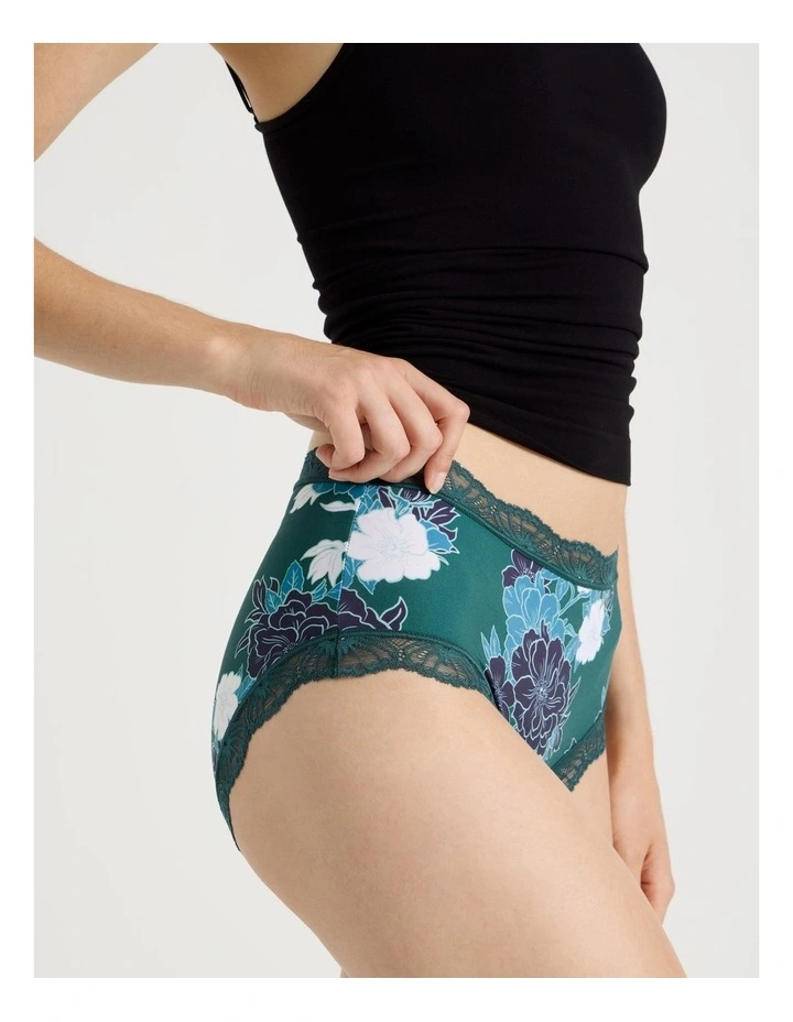 Everyday Lace Full Brief in Teal image 3