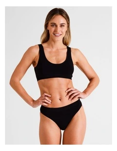 Seamless High Cut in Black