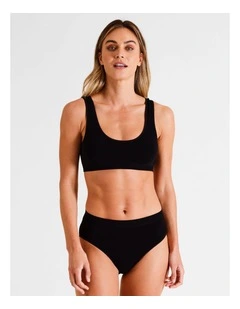 Seamless Full Brief in Black