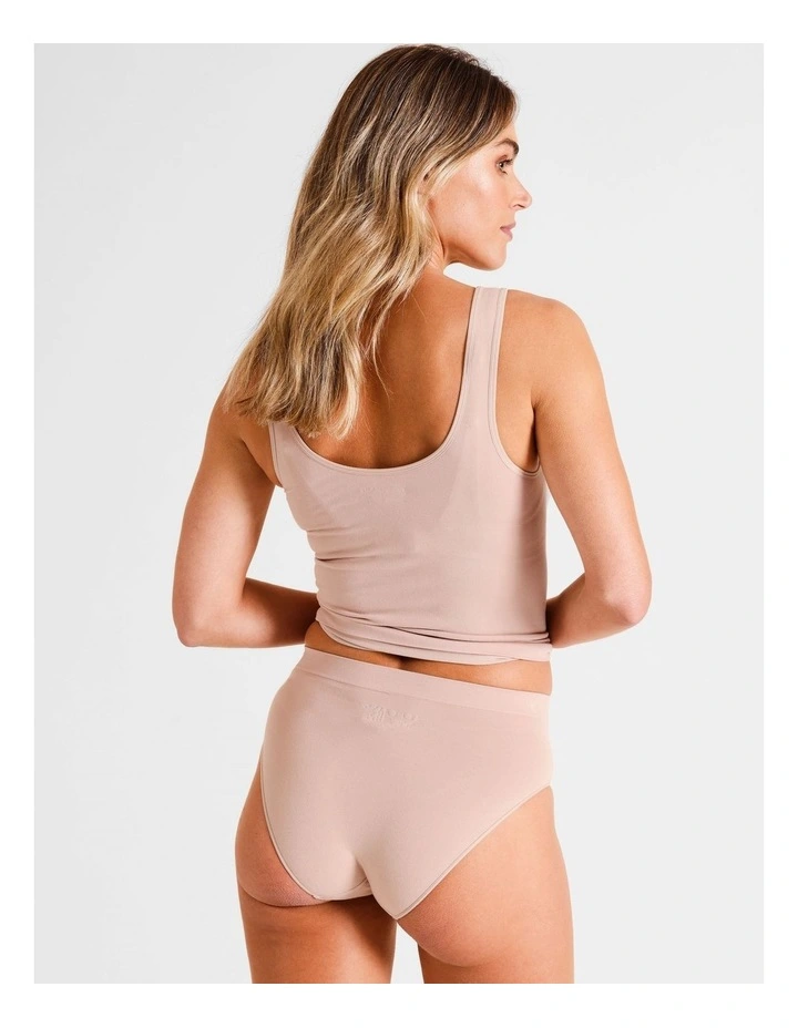 Seamless Full Brief in Beige image 4