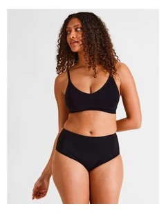 Smooth Fit Full Brief in Black