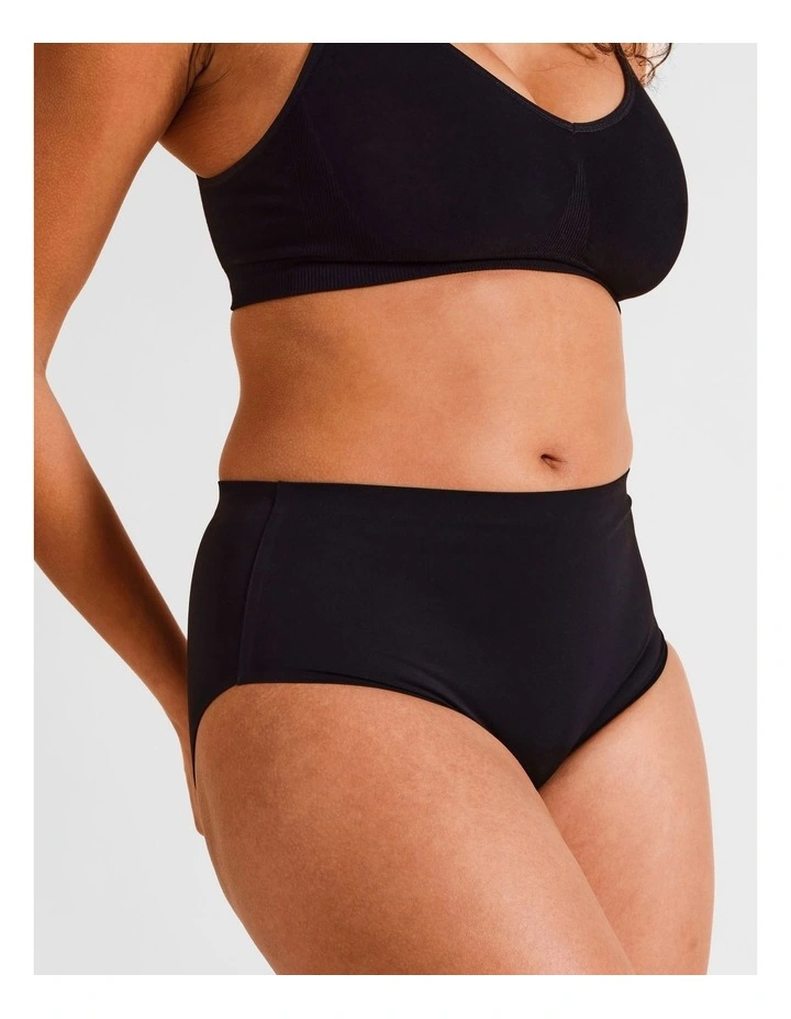 Smooth Fit Full Brief in Black image 2