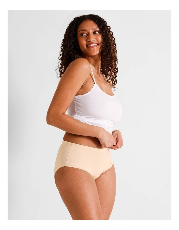 Smooth Fit Full Brief in Beige image 1