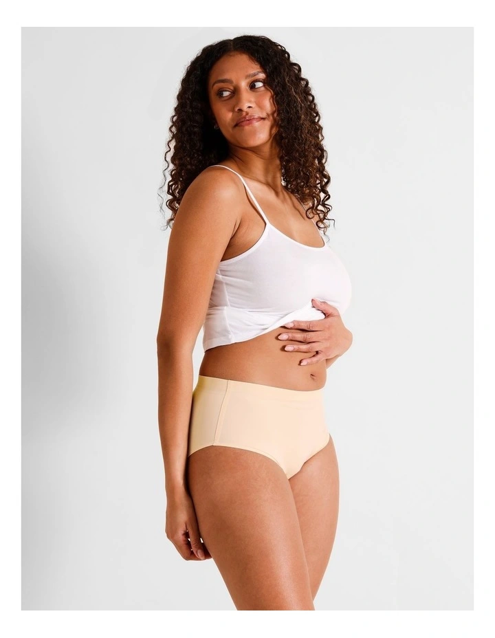 Smooth Fit Full Brief in Beige image 4