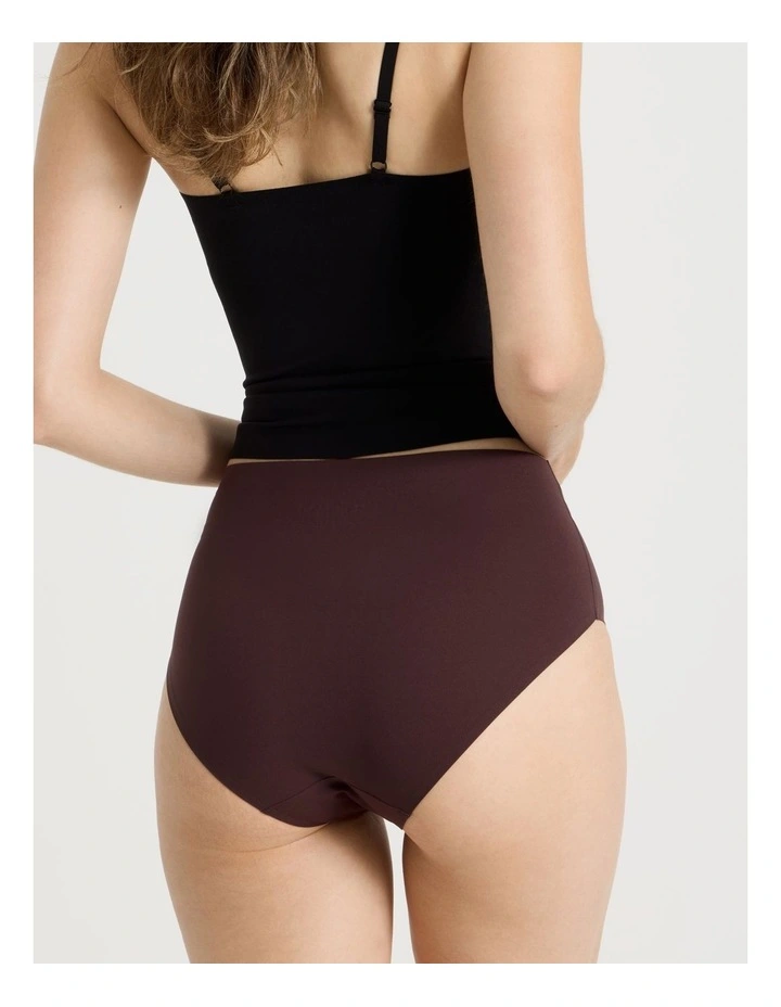 Smooth Fit Full Brief in Dark Mauve image 5