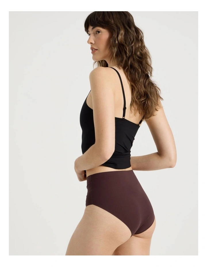 Smooth Fit Full Brief in Dark Mauve image 6