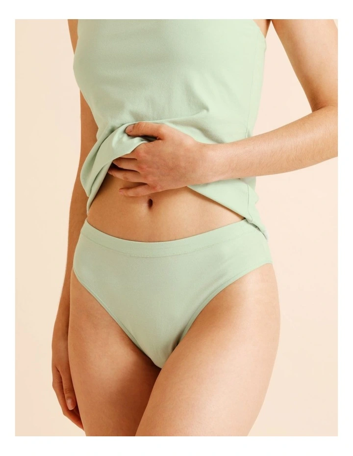 Essentials Hi Cut in Green image 3