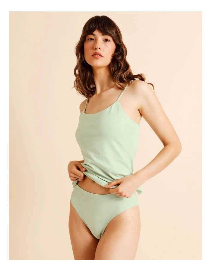 Essentials Hi Cut in Green image 5