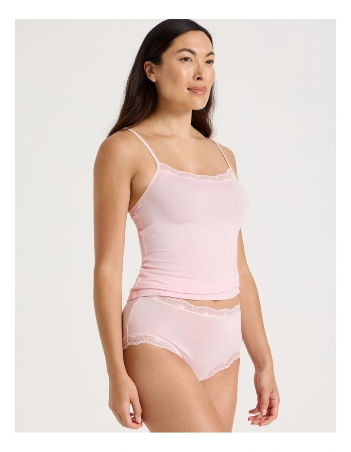 Lace Modal Full Brief in Light Pink image 4