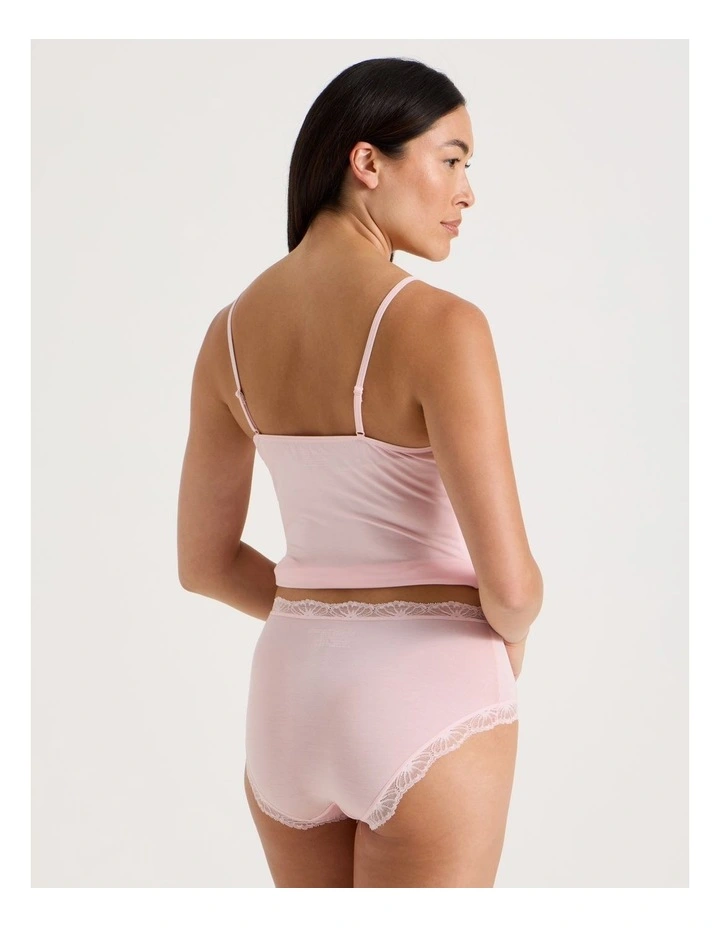 Lace Modal Full Brief in Light Pink image 5