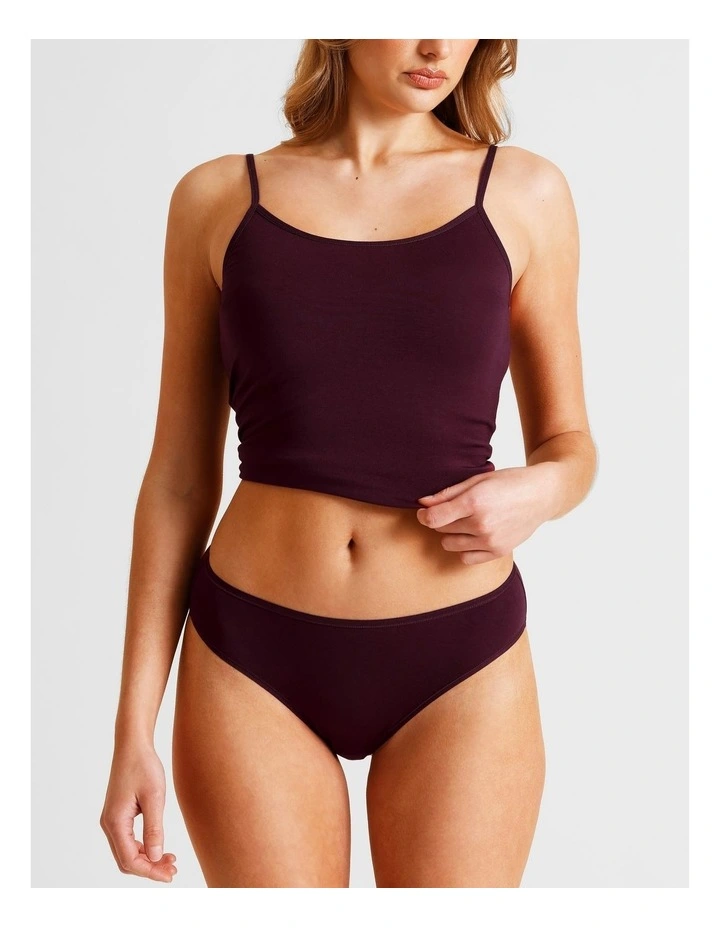 Modal High Cut Brief in Purple image 1