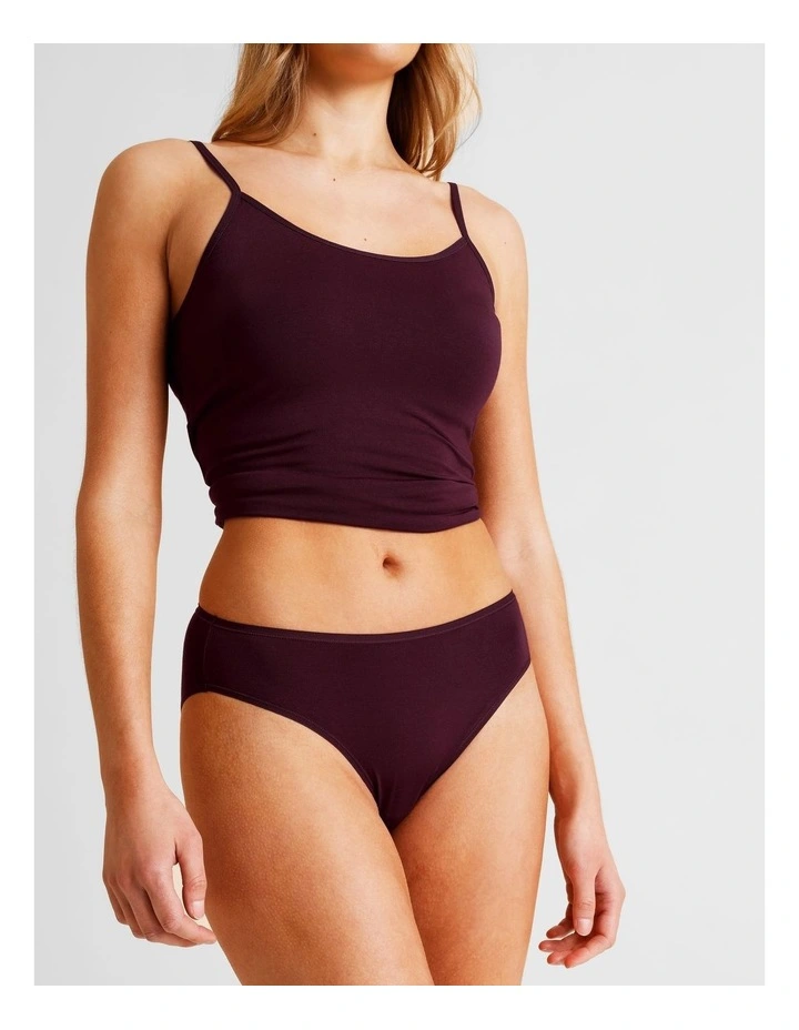 Modal High Cut Brief in Purple image 3