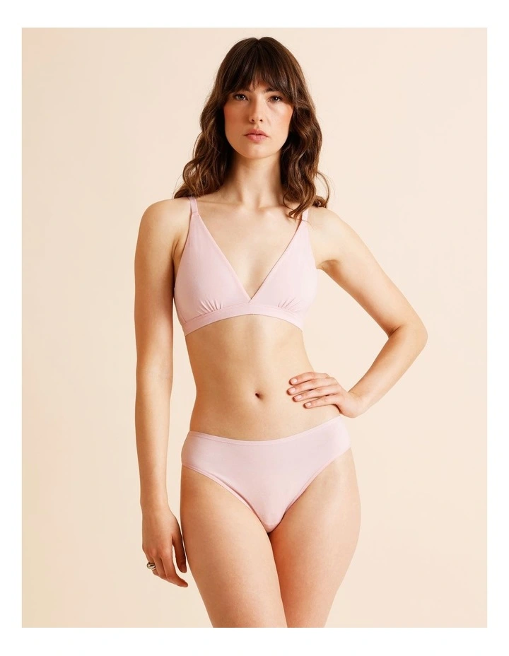 Modal High Cut Brief in Dust Pink image 1