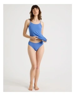 Modal High Cut Brief in Blue