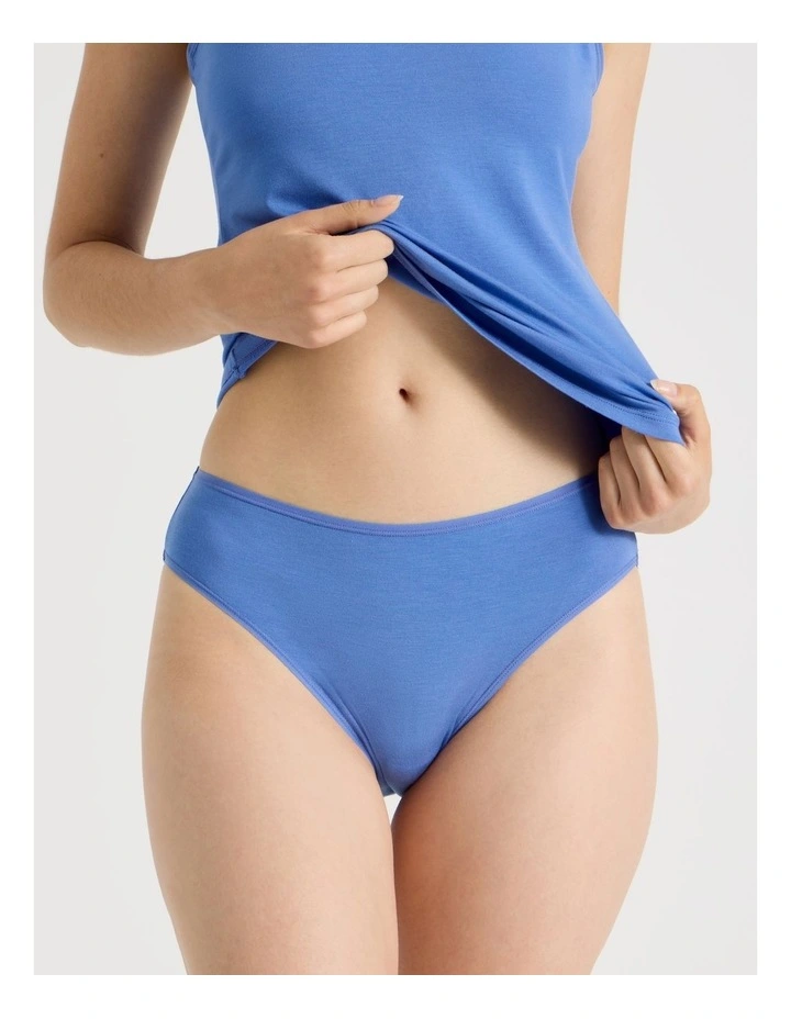 Modal High Cut Brief in Blue image 2