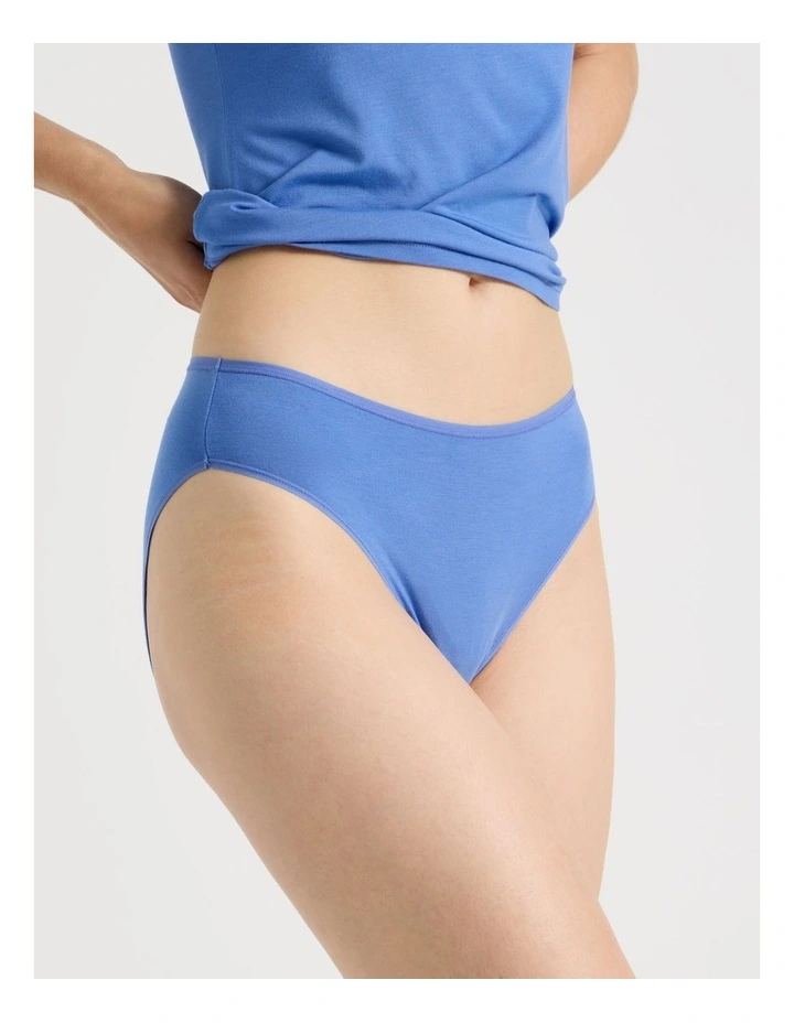 Modal High Cut Brief in Blue image 3
