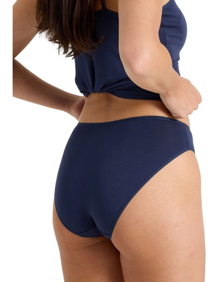 Modal High Cut Brief in Navy image 5