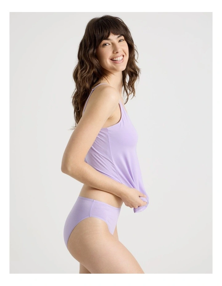 Modal High Cut Brief in Lilac image 3